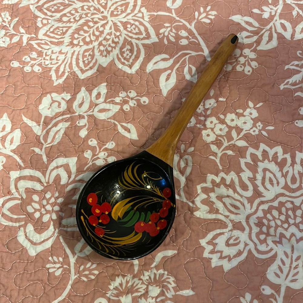 Folk Art Wooden Spoon